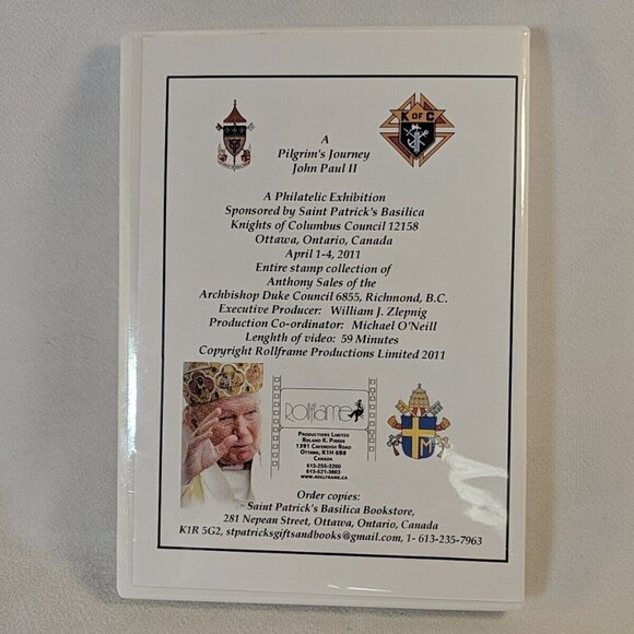 A Stamp Tribute to John Paul II 2 Second DVD Blu-Ray 2011 Knights of Columbus - Picture 2 of 6